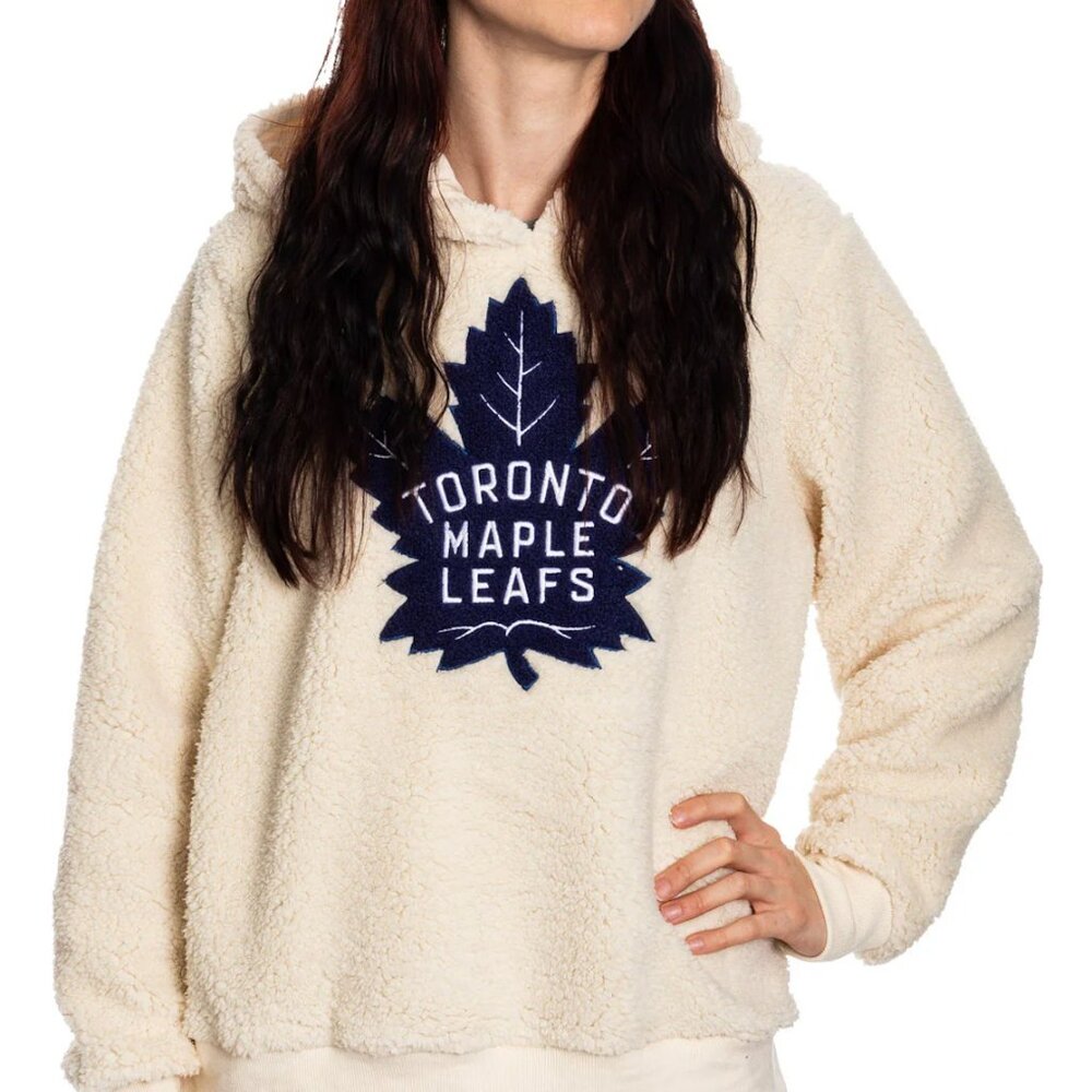 Calhoun Surf & Skate Toronto Maples Leafs Ladies Sherpa Hoodie (Size L) (NWT)
